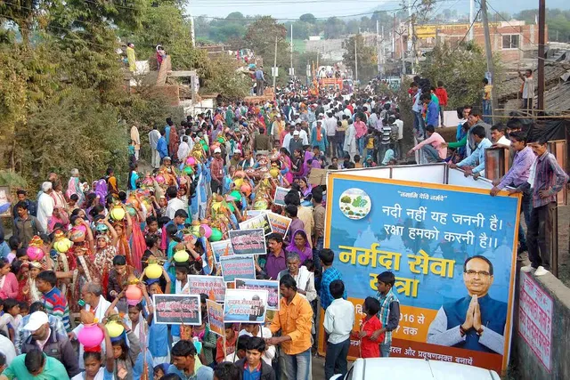 Narmada seva yatra completes the journey for pollution free Narmada today