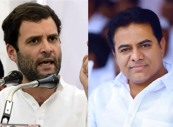 K.T Rama Rao challenges Rahul Gandhi