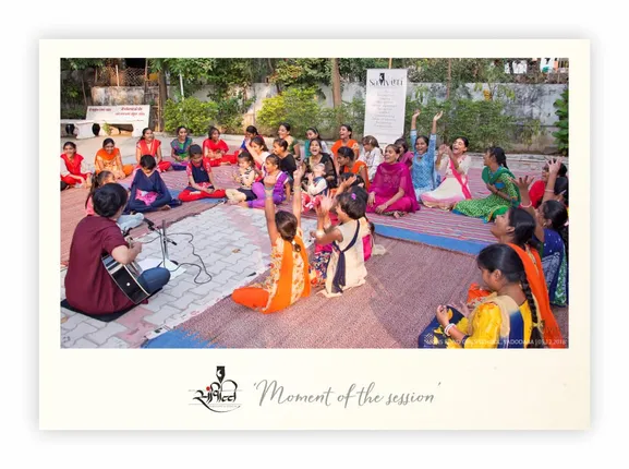 Young girls of Lions Blind School learn the power of prayers from SahityaMitra Puja Soni