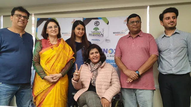 Noted Para Athlete Deepa Malik remain present to motivate para athletes in Vadodara Marathon