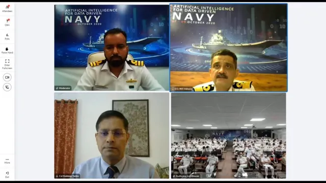 INS Valsura conducts webinar on Artificial Intelligence for data driven Navy