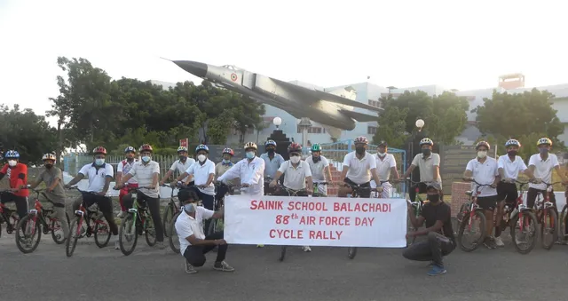 Sainik school Balachadi Jamnagar celebrated 88th Air Force Day