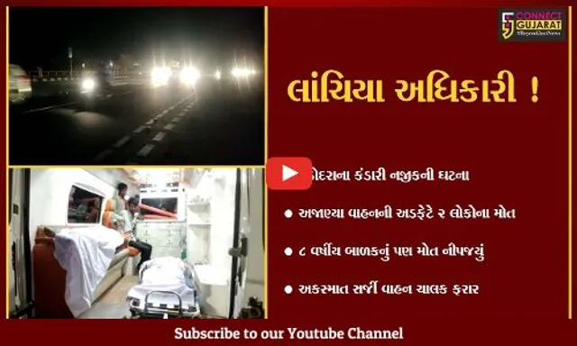 વડોદરા: રાષ્ટ્રીય ધોરીમાર્ગ પર કંડારી નજીક હિટ એન્ડ રનની ઘટના, બાળક સહિત 2 લોકોના મોત