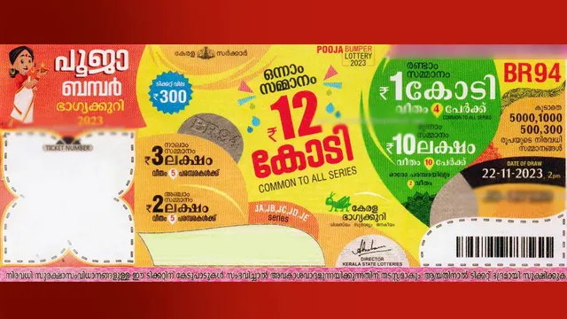 Kerala Pooja Bumper Lottery BR-88 Results Today 2022 Announced: Ticket  Number JC 110398 Wins First Prize, Check Lucky Draw Winners List-केरल पूजा  बंपर BR-88 लॉटरी का रिजल्ट घोषित, यहां देखें विजेताओं की