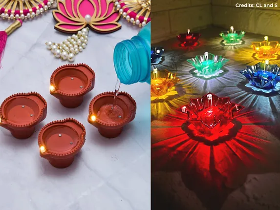 Different types top of diwali lights