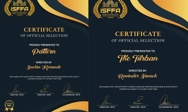 निर्माता संदीप कपूर की 'टरबन' और 'पैटर्न' को इंडियन इंटरनेशनल शॉर्ट फिल्म फेस्टिवल में मिली आधिकारिक एंट्री