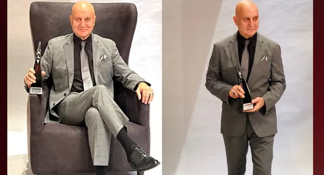Anupam Kher stuns the audience by winning HT India's Most Stylish Master of Reinvention Award