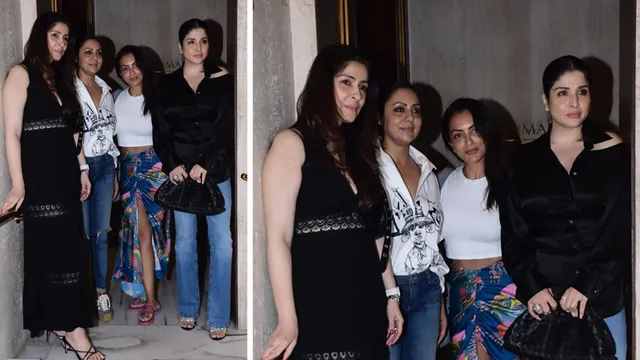 Gauri Khan, Maheep Kapoor, Bhavna Pandey, Seema Sajdeh spend evening at Manish Malhotra's house