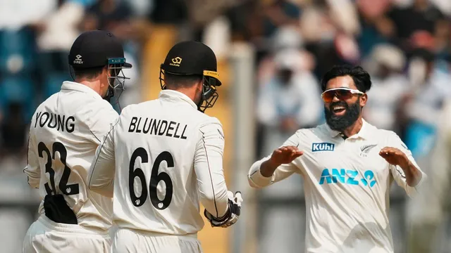 IND vs NZ 3rd Test Day 2: Patel takes five-for as Kiwis dismiss India for 263