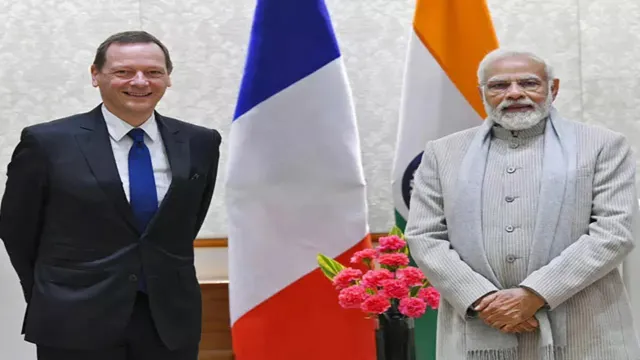 French president's diplomatic advisor Emmanuel Bonne briefs PM Modi