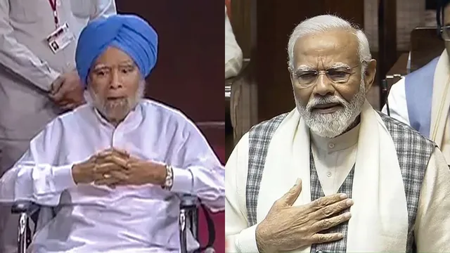 PM Lauds Manmohan Singh’s Contribution To RS, Likens Cong Black Paper To ‘Kaala Teeka’