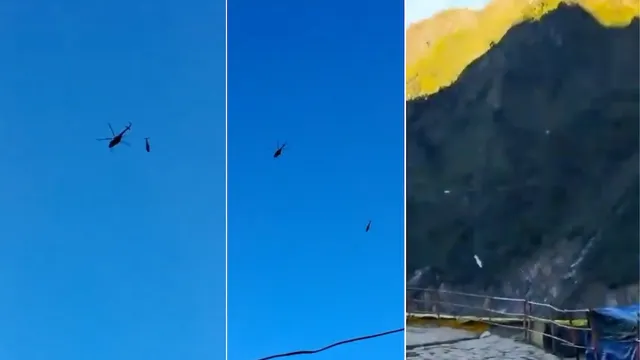 केदारनाथ में मंदाकिनी नदी में गिरा एयरलिफ्ट किया जा रहा क्षतिग्रस्त हेलीकॉप्टर, बचाव कार्य जारी