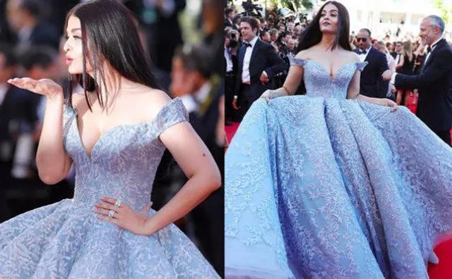 Cannes Film Festival 2017 Meet the real life Barbie Doll Aishwarya Rai Bachchan walking red carpet