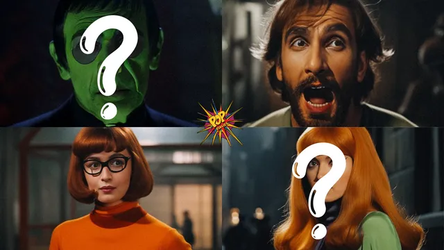 Deepika, Ranveer, Alia Ranbir In Scooby Doo Characters.png