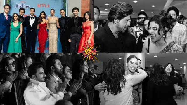 Inside Peek Bollywood Stars Applaud 'The Archies' Sensations  SRK Kajol Share Laughter, Ranveer-Ranbir Enjoy Premiere Together More Exclusive Moments From The Night!.png