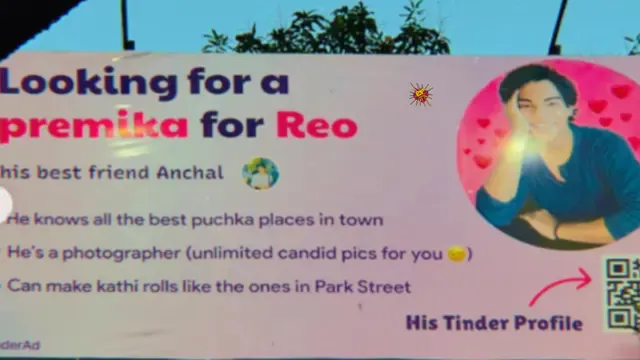 WTF: Tinder Does Kolkata Man's Billboard Promotion to Find Him a Premika