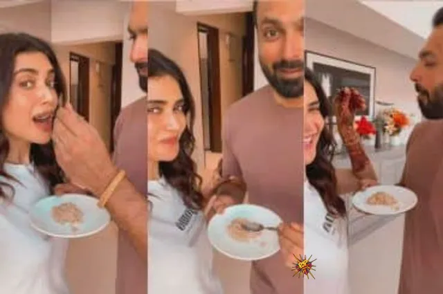 Karishma Tanna shares a glimpse of her post-marriage ritual Pehli Rasoi.