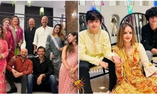 Sussanne Khan celebrates Diwali with sons Hrehaan and Hridhaan, and Hrithik Roshan shares family photos on the occasion