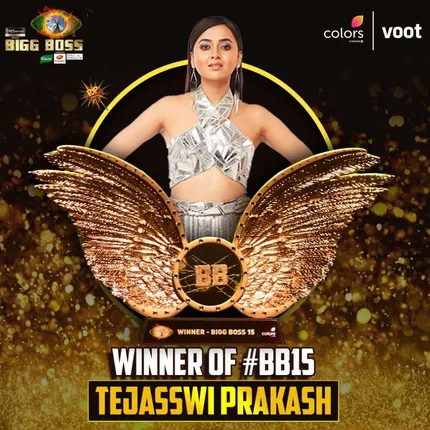 Tejasswi Prakash bags the Bigg Boss 15 trophy home.