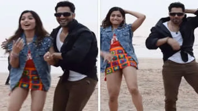 WATCH : Rashmika Mandanna and Varun Dhawan shake a leg on 'Arabic Kuthu'