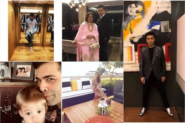 Let's take a look into Karan Johar's Lavish abode with breath-taking interiors!