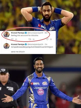 Shocking : IPL 2022 : Kunal Pandya's Twitter Account Hacked , Criminal Tries Selling it for Bitcoin , Tips for not getting Hacked :