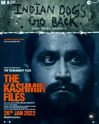 Chinmay Mandlekar as Farooq Malik Bitta fights for Azad Kashmir in the motion poster of ‘The Kashmir Files’!