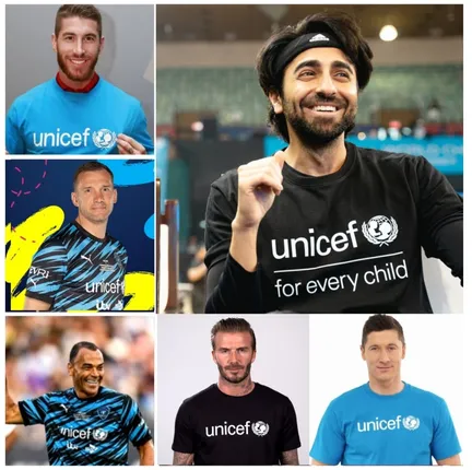 Ayushmann Khurrana joins global icons David Beckham, Robert Lewandowski, Sergio Ramos, Andriy Shevchenko, Cafu to raise awareness on child rights globally!