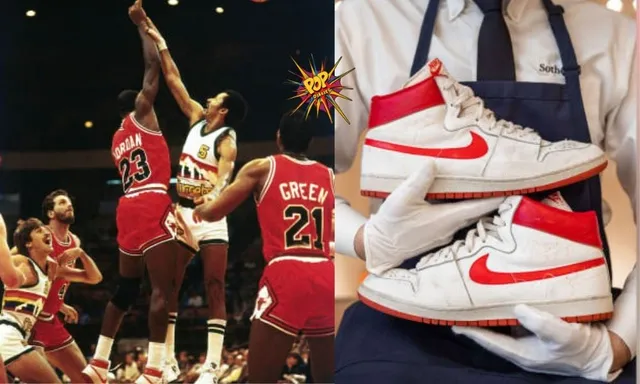 The Basketball Star Michael Jordan's sneakers sell for the record breaking amount! See the prize!