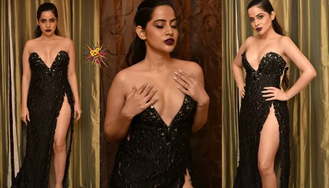 Bigg Boss OTT fame Urfi Javed gets dressed by International popstar Ariana Grande's designer Dar Sara for Filmfare Middle East red-carpet event