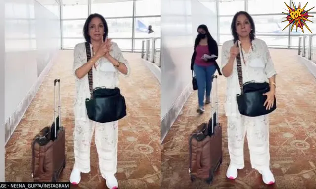 Viral video: Neena Gupta in a funny video made fun of airport staffs but her daughter roasted her in the comments, read below: