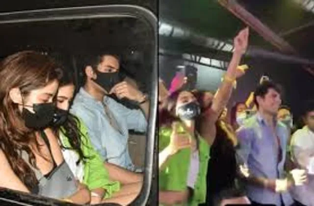 Sara Ali Khan, Janhvi Kapoor and Ibrahim Ali Khan groove to Brown munde at AP Dhillon's concert !