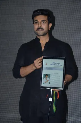 Ram Charan launches website of Chiranjeevi Charitable Trust !