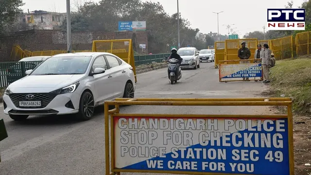 New Chandigarh border road blocked during farmers' 'Dilli Chalo