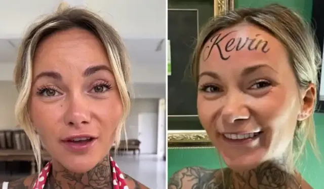 I had my boyfriend's name 'tattooed' on my forehead - Dale loved it but the  internet was savage | The US Sun