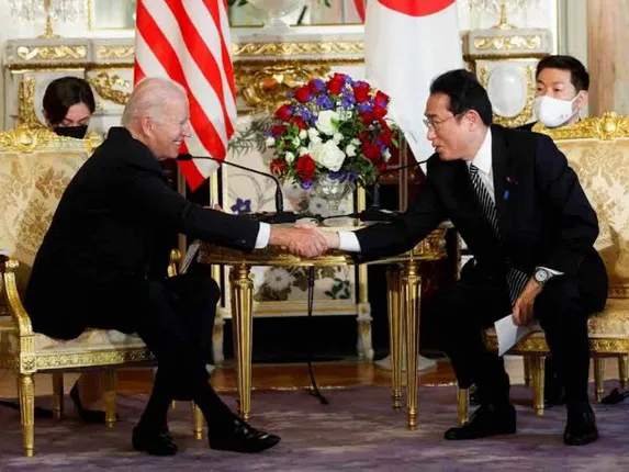 Joe Biden and Fumio Kishida