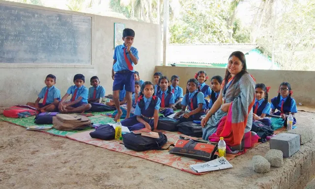 Ananya Paul Dodmani at a TribalConnect study centre 