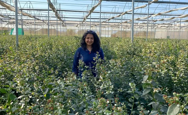 Lawyer-turned-urban farmer Keya Salota at her Farm2Fam farm in Pune