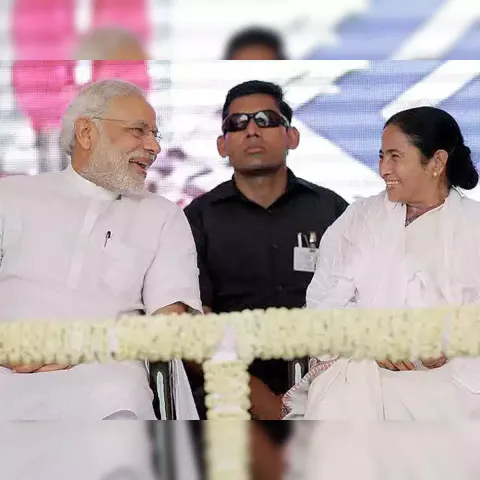 Narendra Modi and Mamata Banerjee