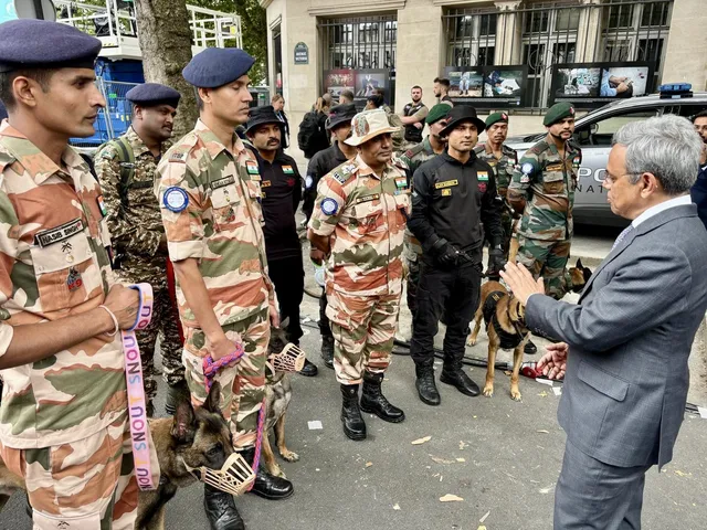 Indian K-9 Unit Supports French Security for Paris Olympics 2024