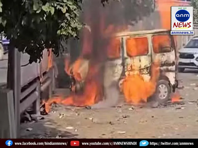 fire in car