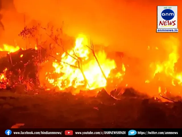 Fire broke out in a warehouse in Narkeldanga