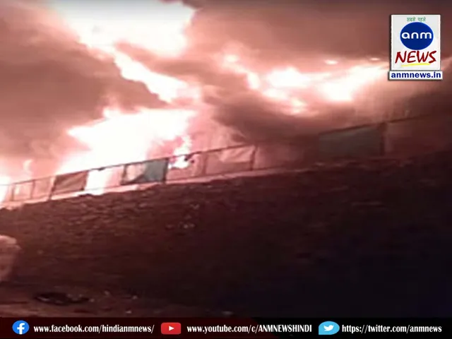 Massive fire