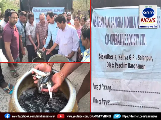 Distribution of fish seeds in Salanpur block