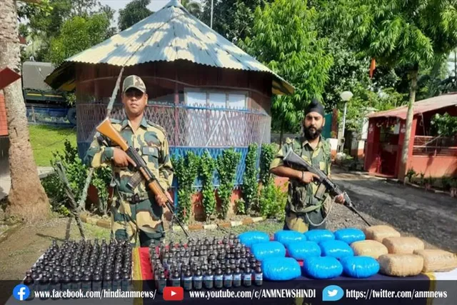 गांजा के साथ तस्कर को दबोचा और फेंसेडिल भी की जब्त