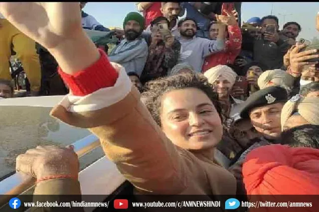 किसानों ने कंगना रणौत के काफिले को घेरा, माफी मांगने के बाद हुई रवाना