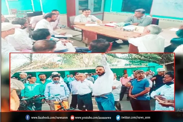 इन मांगों को लेकर श्रमिकों ने किया प्रदर्शन