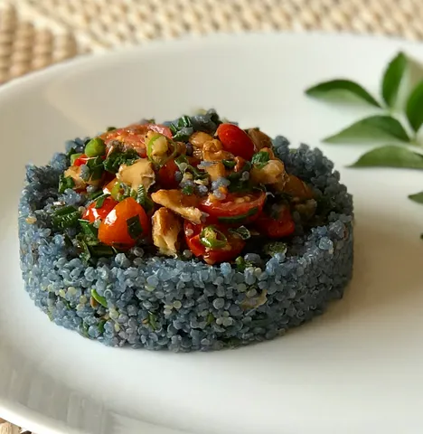 Butterfly blue pea quinoa