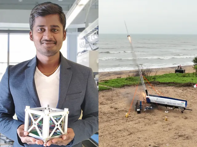 Dr. Anand Megalingam launched India's first reusable hybrid rocket, RHUMI-1