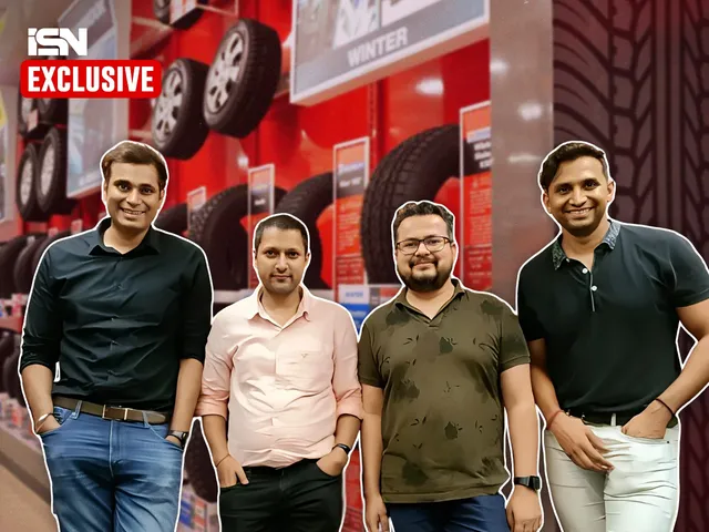 (L-R) Nikhil Kalra, Jiveshwar Sharma, Rupendra Pratap Singh, and Puneet Bhaskar, Cofounders, TyrePlex